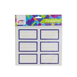 [14105-5] ETIQUETA AUTOADHESIVA PARA CUADERNO FAST BX2 AZUL