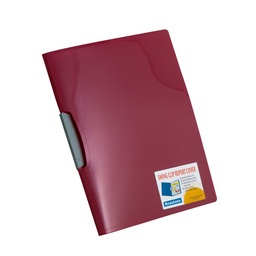 [07604-ROJO] FOLDER CLIP LATERAL BEAUTONE 4541-0 CARTA METALIC ROJO