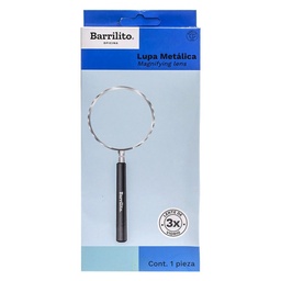 [21319003] LUPA BARRILITO L890 DIAMETRO 90 MM METALICA GRIS METALICO 