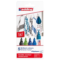 [16122] MARCADOR PARA ROPA EDDING 4500 CX5 COLORES FRIOS