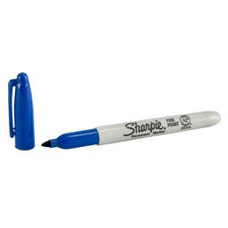[12541-AZUL] MARCADOR PERMANENTE SHARPIE P/FINA 30128 AZUL