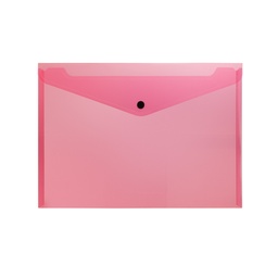 [05862-ROJO] SOBRE PLASTICO BEAUTONE BROCHE CARTA 3404-0 ROJO (10X12)