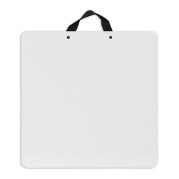 [11796] TABLA PARA PLASTICINA 30X30 CM FORMICA BLANCA CON AGARRADOR