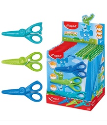 [20227032] TIJERA ESCOLAR MAPED 981727 KIDICRAFT 3 COLORES 3 FORMAS