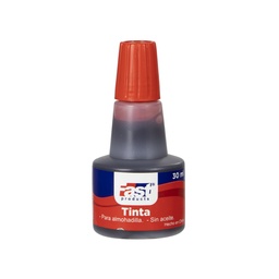 [16985-ROJO] TINTA P/ALMOHADILLA FAST GOTERO 30ML ROJO