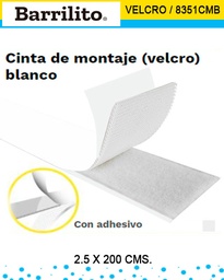 [21328002] VELCRO BARRILITO 8351CMB BLANCO 
