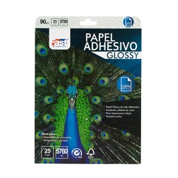 [14002] PAPEL ADHESIVO FAST CX25 CARTA 90 GR GLOSSY 