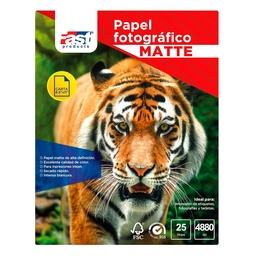 [14492] PAPEL FOTOGRAFICO FAST CX25 CARTA 200GRS MATTE