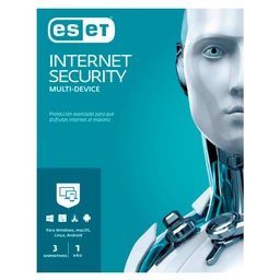 LICENCIA ESET INTERNET SECURITY ANTIVIRUS 3 DISPOSITIVOS 1 AÑO