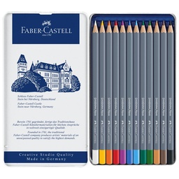 [15781] CRAYON DE MADERA FABER CASTELL GOLDFABER 114612 12 COL ACUARELABLES