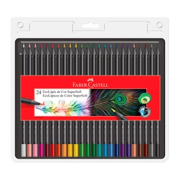 [18371] CRAYON DE MADERA FABER CASTELL SUPERSOFT 24 COLORES