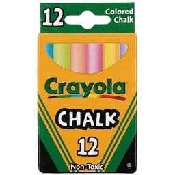 [CM501412] YESOS ANTIPOLVO COLORES CRAYOLA 12 BARRAS