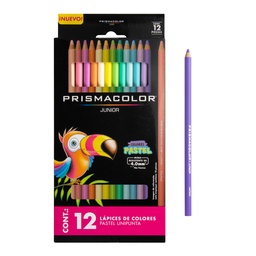 [18481] CRAYON DE MADERA PRISMACOLOR ESCOLAR 2135896 12 COLORES LARGO PASTEL