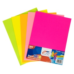 [07394] PAPEL IRIS FAST 75 GR. PX100 CARTA COLORES FLUORESCENTES