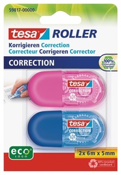 [20912017] CORRECTOR TESA 598170 CINTA MINI ROLLER BLISTER X2 6MX5MM COLOR