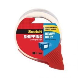 [17478] CINTA ADHESIVA ENVIOS SCOTCH 3850S-RD C/DISPENSADOR 1.88″X 38.2YDS TRANSPARENTE