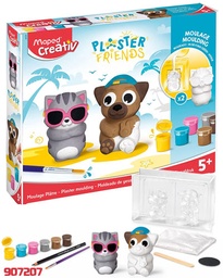 [20215411] JUGUETE EDUCATIVO MAPED CREATIV 907207 PLASTER FRIENDS MOLDES P/YESO SUMMER VARIOS