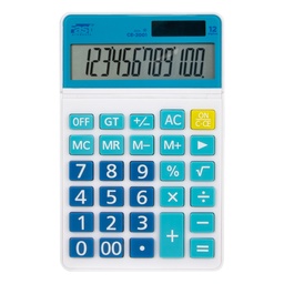 [17287-2] CALCULADORA P/ESCRITORIO FAST CE-2001 12 DIG. CELESTE (4X20)