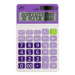 [17287-3] CALCULADORA P/ESCRITORIO FAST CE-2001 12 DIG. LILA (4X20)