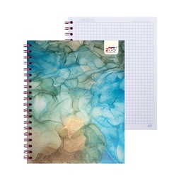 [18906-CUADROS] CUADERNO DOBLE ANILLO FAST 100H GLITTER CUADROS (6X6)