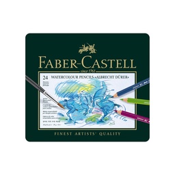 [51649] CRAYON DE MADERA FABER CASTELL ALBRECHT 117524 ACUARELABLE 24 COL
